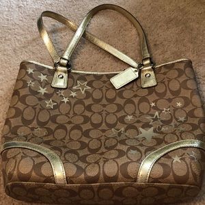 Coach star tote